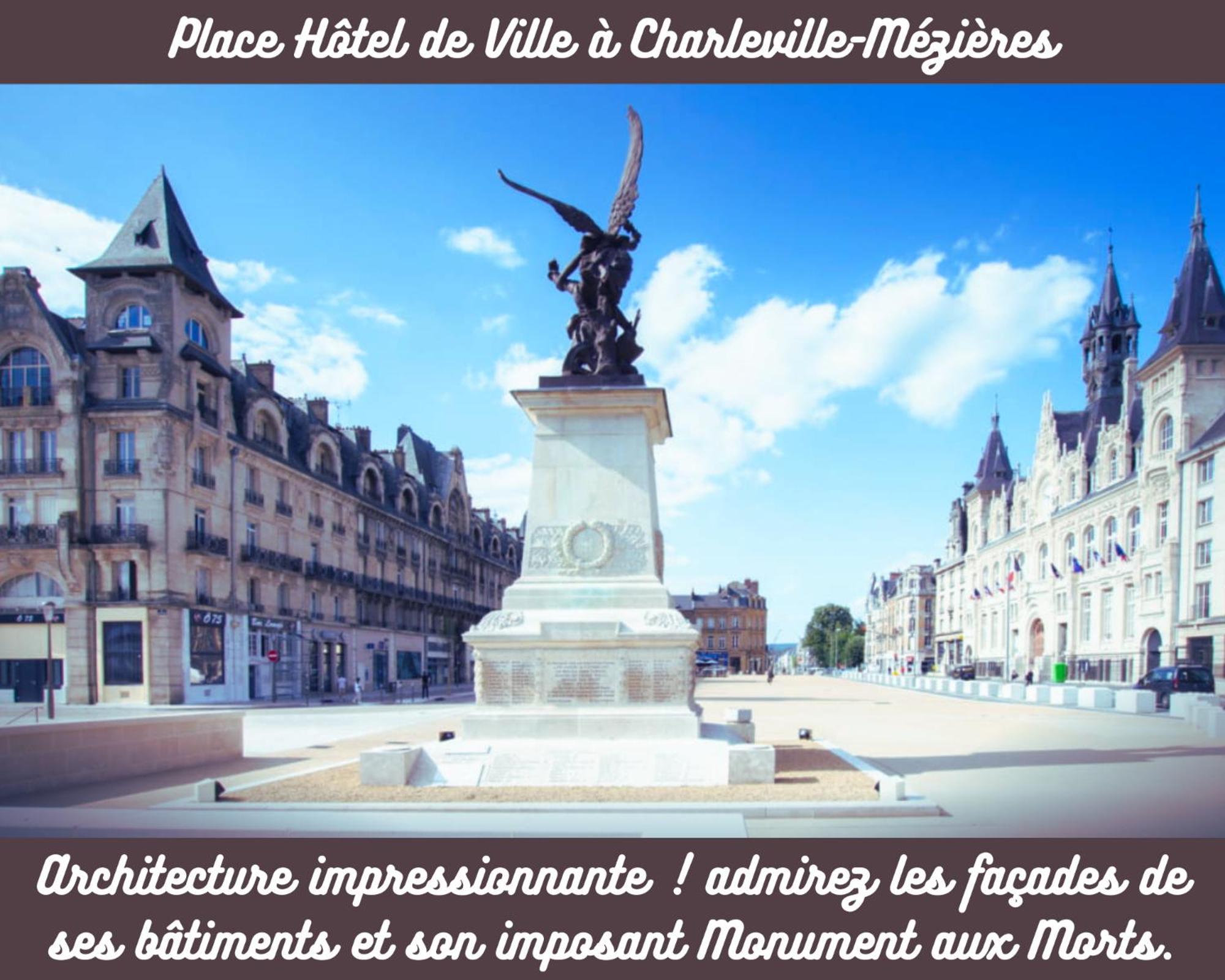 Charleville-Mezieres: Belle Vue Place Ducale Exterior foto